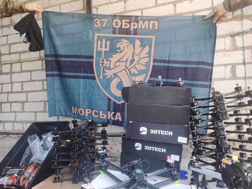 На fpv-дрони для нашого колеги з 37 бригади морської піхоти